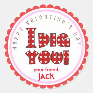 Dia de os namorados eu te pinto adesivos