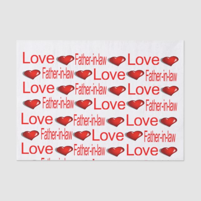 Dia de os namorados Papel Tecido Adoro Pai na Lei (Frente )