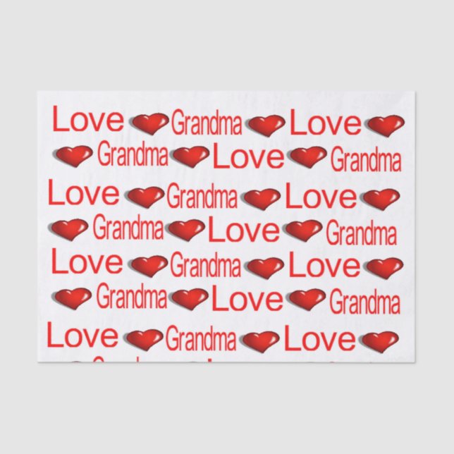 Dia de os namorados Papel Tecido Ama Mãe Avó (Frente )