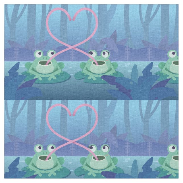dia de os namorados sapo amantes tecido (Detalhe)