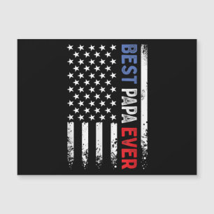 Dia de os pais Best Papa Ever com bandeira america