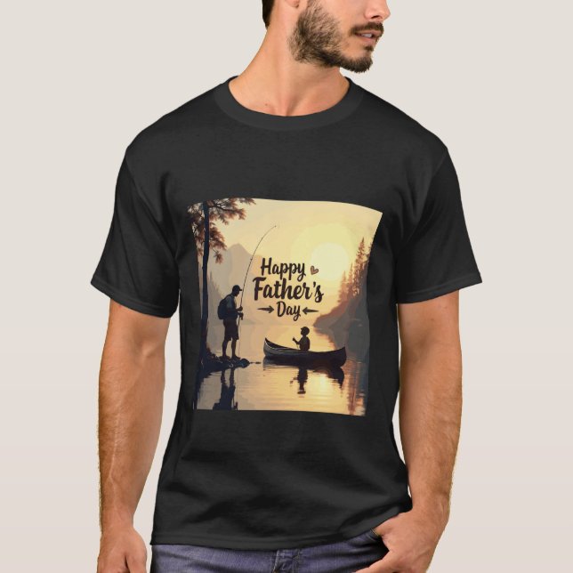 Dia de os pais Canoagem Adventure T-Shirt (Frente)
