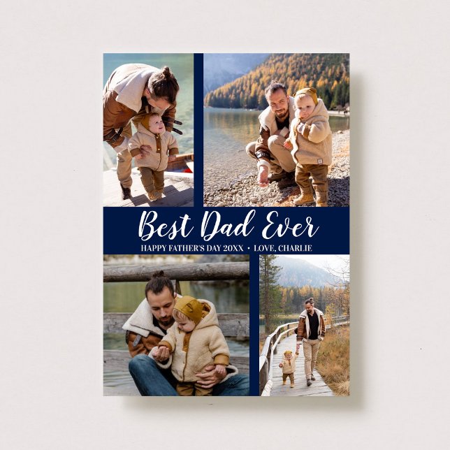 Dia de os pais de Colagem de Fotos Trendy Typograf (Criador carregado)