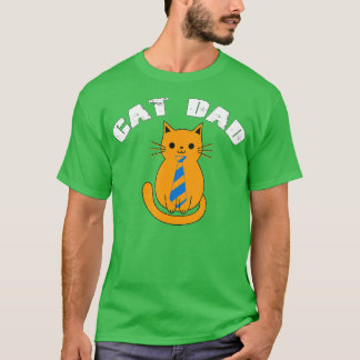 Dia de os pais de gato Camisa de gato Pai de gato 