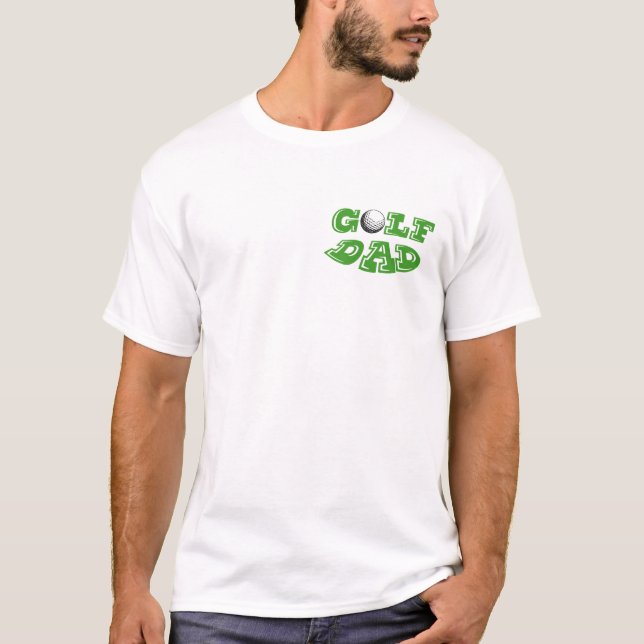 Dia de os pais De Golfe Pai De T-Shirt Engraçado D (Frente)