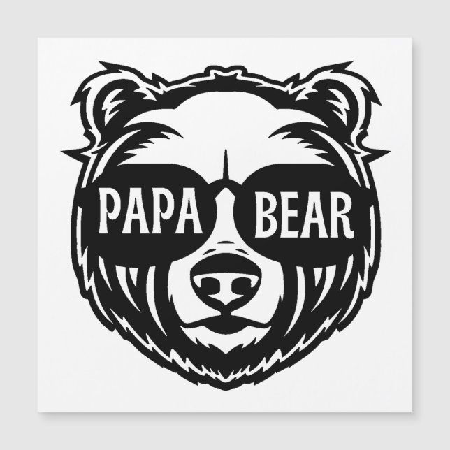 Dia de os pais de óculos de sol do Papa Urso (Frente)