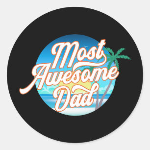 Dia de os pais de Pai mais incrível  Adesivo