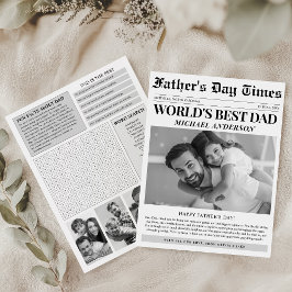 Dia de os pais Feliz Foto Diária Única do Jornal