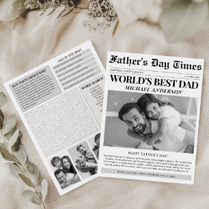 Dia de os pais Feliz Foto Diária Única do Jornal