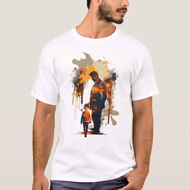 Dia de os pais mans uk T-shirt (Frente)