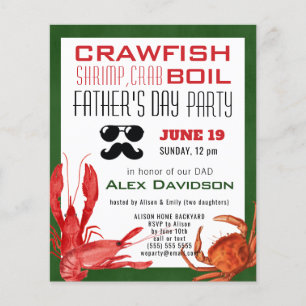 DIA DE OS PAIS ORÇAMENTAL Convite de festas de mar