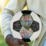 Dia de os pais Papa 2 Foto Assinada Bola de Futebo<br><div class="desc">Crie sua própria bola de futebol assinada com 2 de suas fotos favoritas e mensagem personalizada - perfeita para dia de os pais ou qualquer outra ocasião. A modelo está configurada para você ter até 4 assinaturas e cada assinatura está em diferentes manuscritos (deixe as caixas modelo vazias para qualquer...</div>