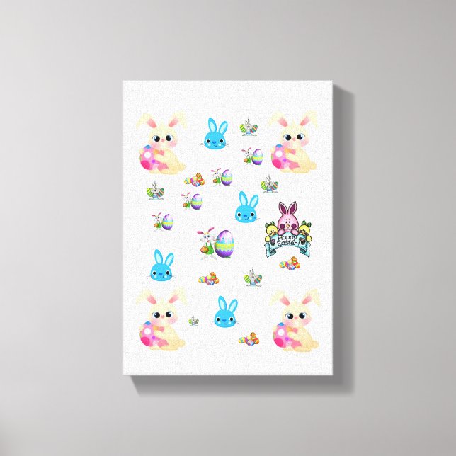 Dia de Páscoa de Impressão de Telas Esticadas (Frente)