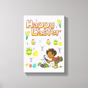 Dia de Páscoa de Impressão de Telas Esticadas