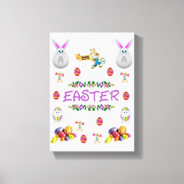 Dia de Páscoa de Impressão de Telas Esticadas (Frente)