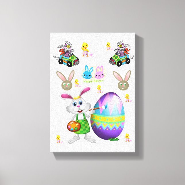 Dia de Páscoa de Impressão de Telas Esticadas (Frente)