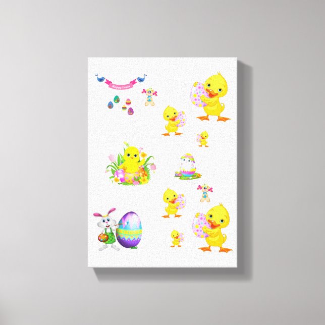 Dia de Páscoa de Impressão de Telas Esticadas (Frente)