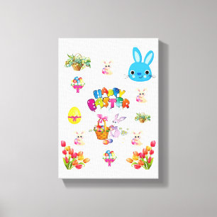 Dia de Páscoa de Impressão de Telas Esticadas