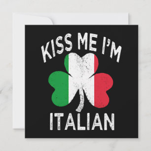 dia de são patrício beije-me sou italiano