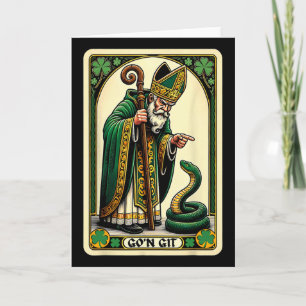 Dia de São Patrício Cartão Tarot Go'n Git Engraçad