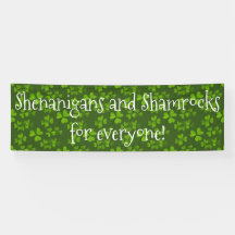 Dia de São Patrício de Padrão Shenanigans e Shamro