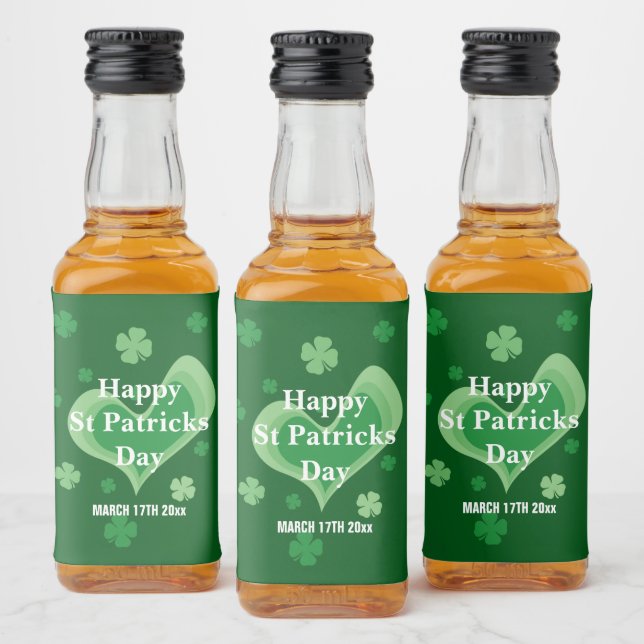 Dia de São Patrício feliz personalizado (Garrafas)