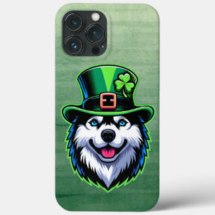 Dia de São Patrício Irlandês Shamrock Siberian Hus