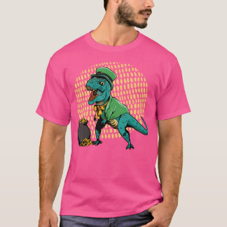 Dia de São Patrício T-Rex Camisa I Dia de São Patr