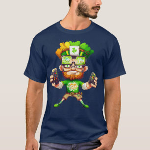 Dia de São Patrício Vídeo Jogo Camisa Jogador Lepr