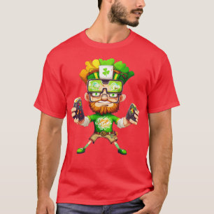 Dia de São Patrício Vídeo Jogo Camisa Jogador Lepr