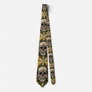 Dia do Crânio Morto - Gravata Masculina Calavera