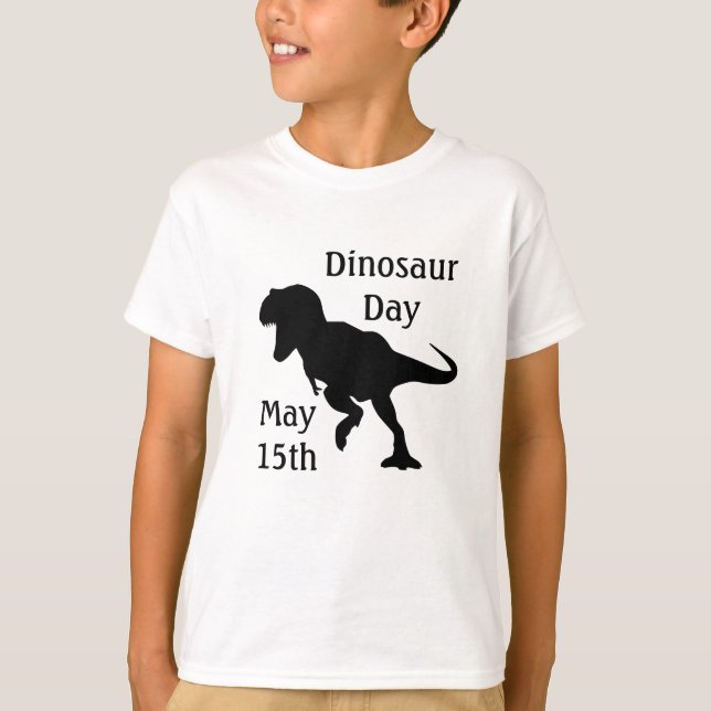 Dia do Dinossauro que a Camisa de Feriado do 15 Le (Frente)