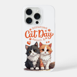 Dia do Gatinho Capa para iPhone 15 - Celebre com E