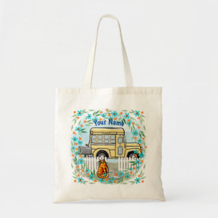 Dia do Ônibus Escolar bolsa tote