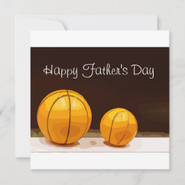 Dia do Pai de Basquete com bola de pai e filho
