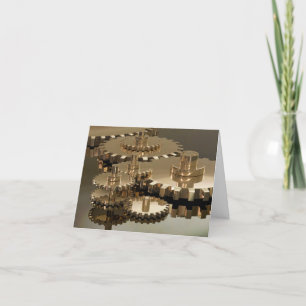 Dia do Pai no Cartão de Engrenagens