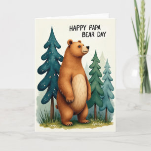 Dia Doce do Urso Pai Floresta Cartão