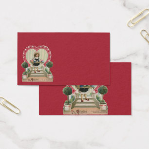 Dia dos namorados bonito do vintage, menina com