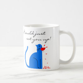 Dia dos namorados "eu te amo" caneca de café do