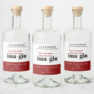 Dia dos Namorados Feliz do Gin Pun Vermelho Modern