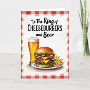 Dia dos Pais Cheeseburger Cartão de Arte