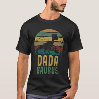 Dia dos pais de Dada Saurus Rex do t-shirt de