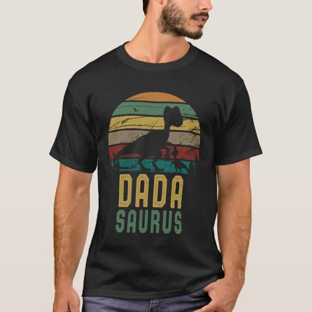 Dia dos pais de Dada Saurus Rex do t-shirt de (Frente)