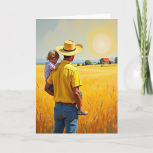 Dia dos Pais Ensolarado Cartão de Campo