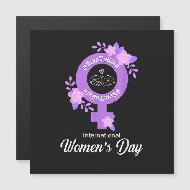 Dia Internacional da Mulher 8 de Março (Frente/Verso)