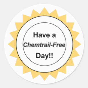 Dia livre de Chemtrail - etiquetas