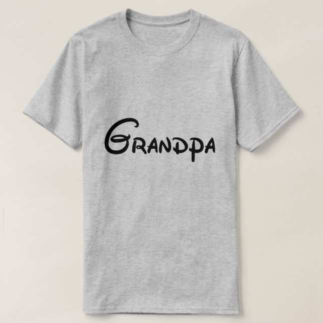 Dia Mais Mágico Camiseta do Avô (Frente do Design)