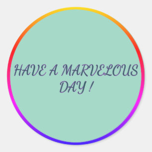 Dia Maravilhoso Adesivo Vibrações Positivas