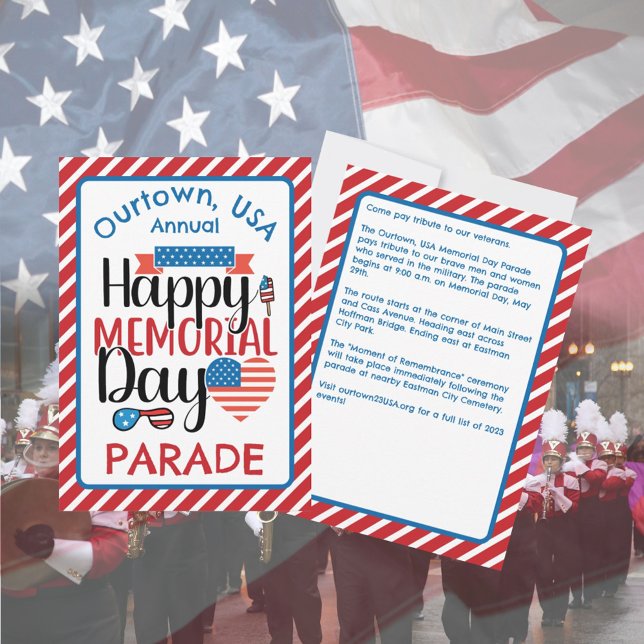 Dia Memorial, Convite à Cerimônia de Parada da Cid (Criador carregado)