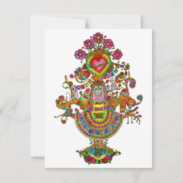 Dia Mexicano do Cartão de Nota de Árvore Morta